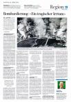 Artikel maw. Bombardierung (SN, 29.3.2014)